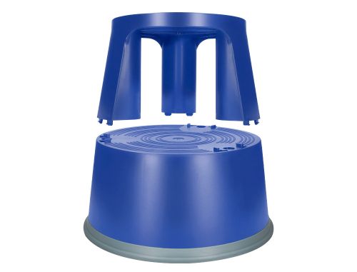 Tamborete q-connect com rodas retrateis azul , Q-connect , 35640 , 5705831006355